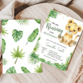 Roaring Lion Baby Dusche Einladung