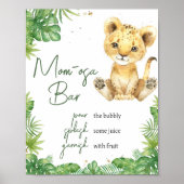 Roaring Lion Baby Dusche Mama Osa Bar Poster (Vorne)