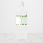 Roaring Lion Baby Dusche Wasserflaschenetikett (Rückseite)