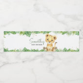 Roaring Lion Baby Dusche Wasserflaschenetikett (Einzelnes Label)