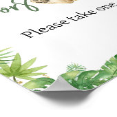 Roaring Lion Baby Shower Favoriten Poster (Ecke)