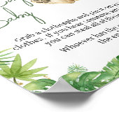 Roaring Lion Baby Shower Say Baby nicht Poster (Ecke)