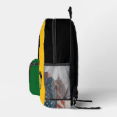 Roaring Lion Backpack – Wild Strength On the Go Bedruckter Rucksack (Rechts)