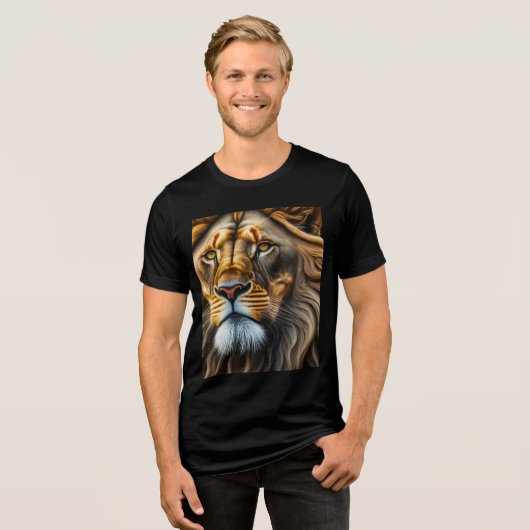 Roaring Lion Design T - Shirt (Vorderseite voll)