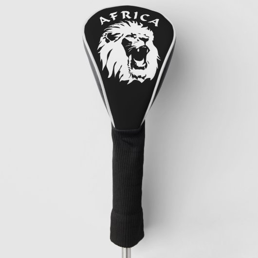Roaring Lion Face | Afrika Golf Headcover (Vorderseite)