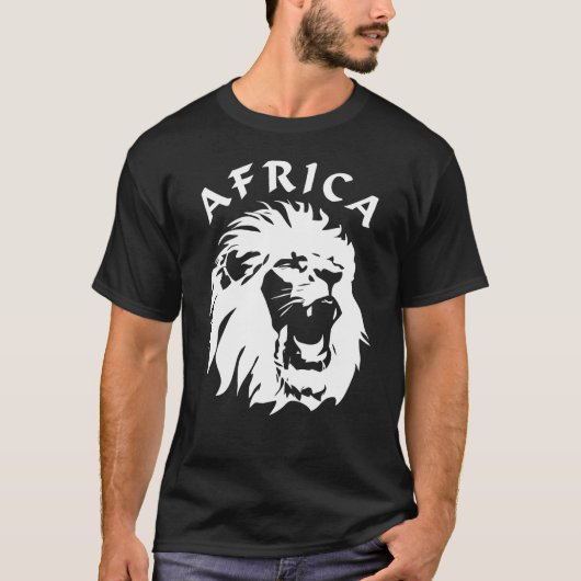 Roaring Lion Face | Afrika T-Shirt (Vorderseite)