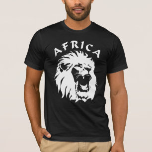 Roaring Lion Face Afrika T-Shirt