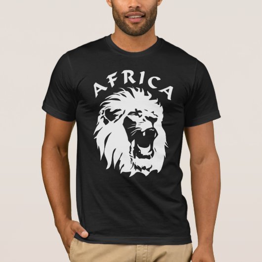 Roaring Lion Face | Afrika T-Shirt (Vorderseite)