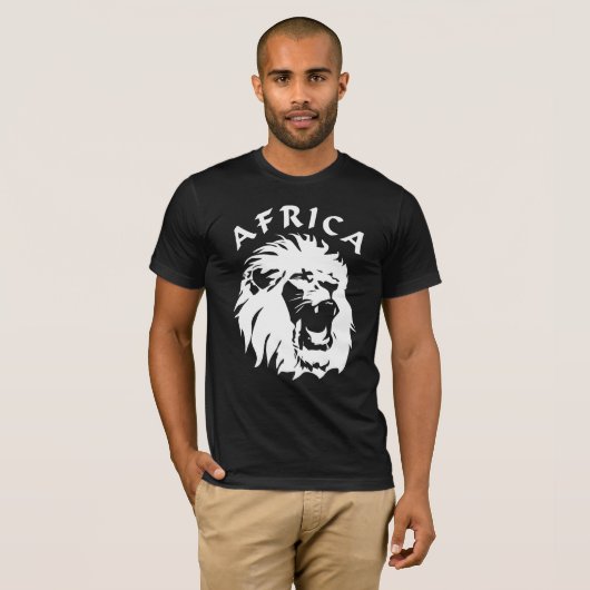 Roaring Lion Face | Afrika T-Shirt (Vorne ganz)