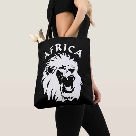 Roaring Lion Face | Afrika Tasche (Von Nahem)