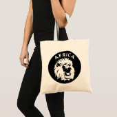 Roaring Lion Face | Afrika Tragetasche (Vorderseite (Produkt))