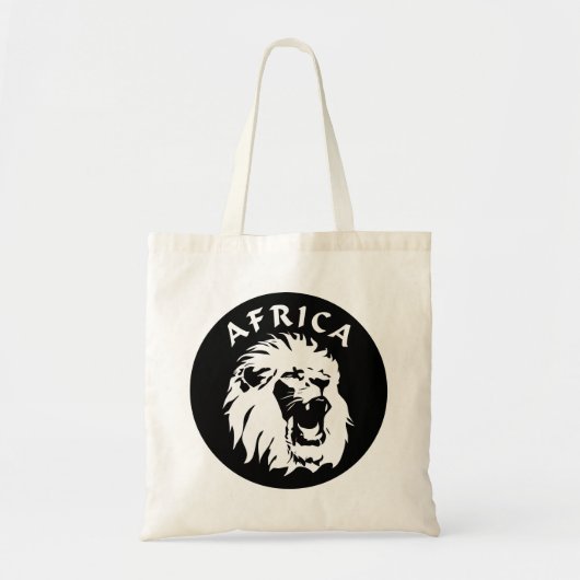Roaring Lion Face | Afrika Tragetasche (Vorne)
