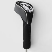 Roaring Lion Face - Kamerun Golf Headcover (angewinkelt)