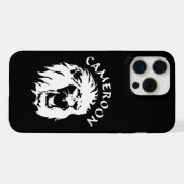 Roaring Lion Face - Kamerun iPhone Hülle (Rückseite (Horizontal))