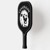 Roaring Lion Face - Kamerun Pickleball Schläger (Links)