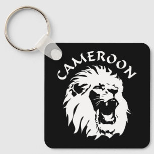 Roaring Lion Face - Kamerun Schlüsselanhänger