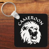 Roaring Lion Face - Kamerun Schlüsselanhänger (Vorderseite)