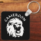 Roaring Lion Face - Kamerun Schlüsselanhänger (Rückseite)
