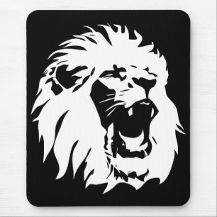 Roaring Lion Face Mousepad