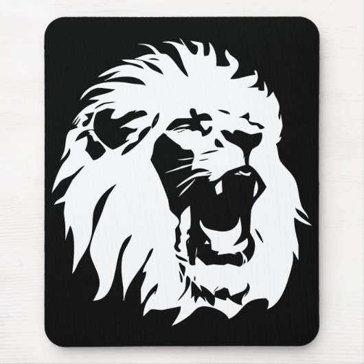 Roaring Lion Face Mousepad (Vorne)