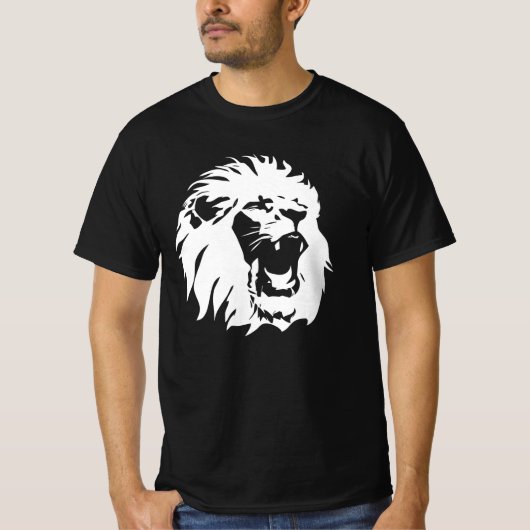 Roaring Lion Face T-Shirt (Vorderseite)