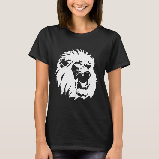 Roaring Lion Face T-Shirt (Vorderseite)