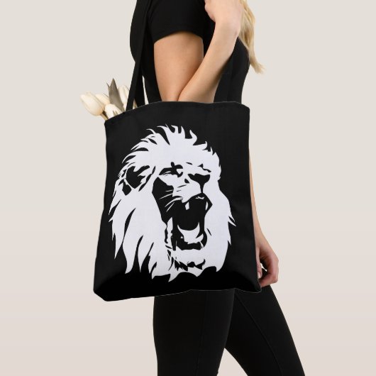 Roaring Lion Face Tasche (Von Nahem)