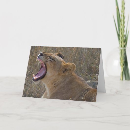 Roaring Lion Greeting card Karte (Vorderseite)