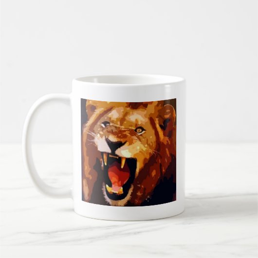 Roaring Lion Kaffeetasse (Links)