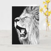 Roaring Lion Karte (Gelbe Blume)