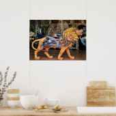 Roaring Lion Karussell Pferd/Tier Poster (Küche)