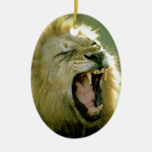 Roaring Lion Keramikornament (Vorne)
