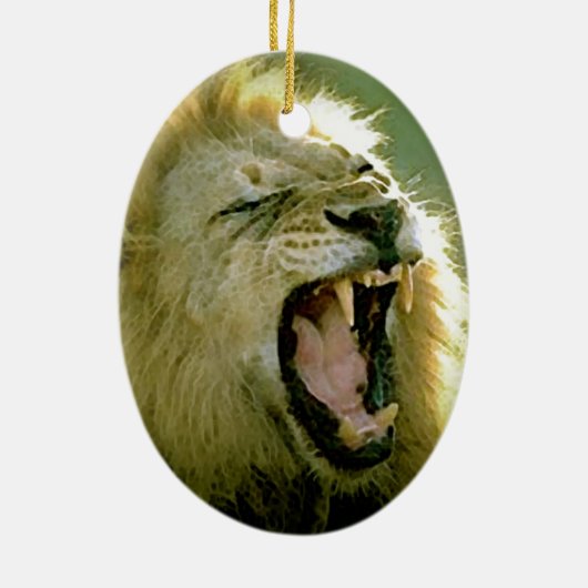 Roaring Lion Keramikornament (Hinten)