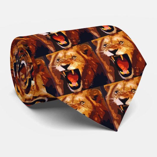 Roaring Lion Krawatte (Gerollt)