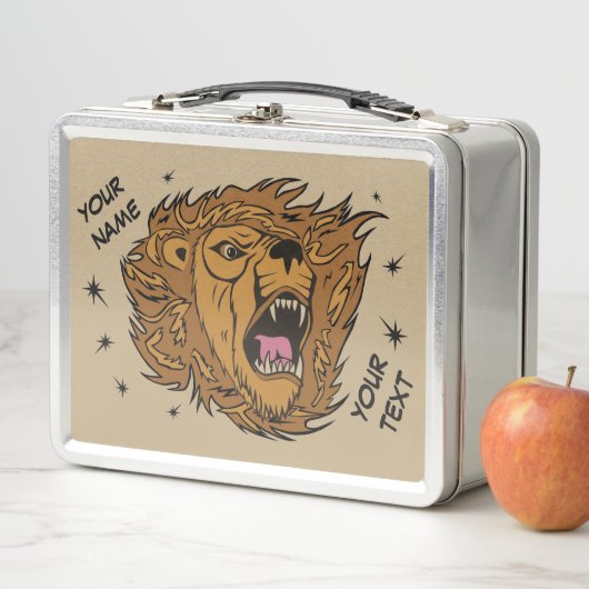 Roaring Lion Metal Lunchbox (Beispiel)