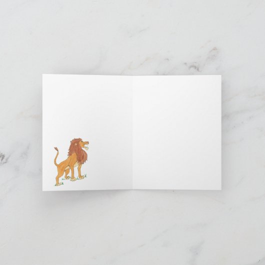 Roaring Lion Note Card Karte (Innenseite)