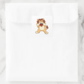 Roaring Lion.PNG Quadratischer Aufkleber (Tasche)