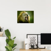 Roaring Lion Poster Print (Heimbüro)
