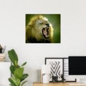Roaring Lion Poster Print (Heimbüro)