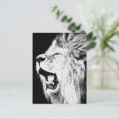 Roaring Lion Postkarte (Stehend Vorderseite)