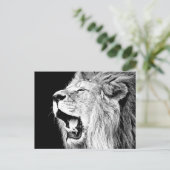 Roaring Lion Postkarte (Stehend Vorderseite)