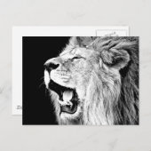 Roaring Lion Postkarte (Vorne/Hinten)