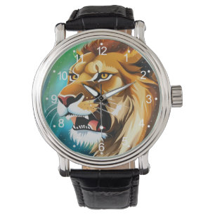 Roaring Lion Side Posed Portrait-57566 Armbanduhr