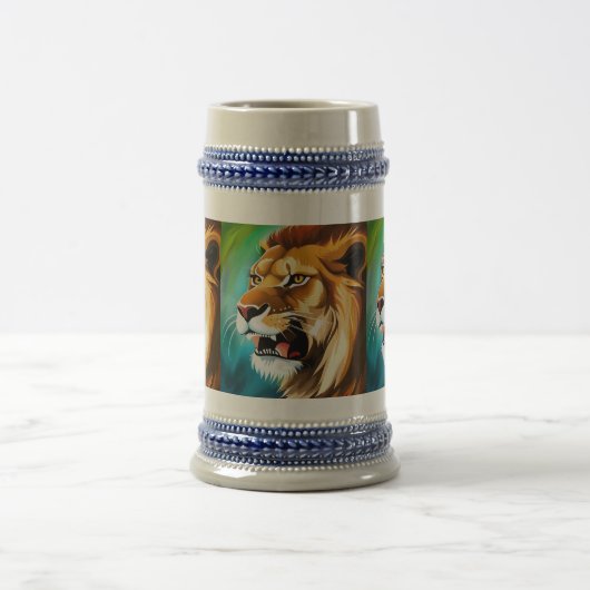 Roaring Lion Side Posed Portrait-57566 Bierglas (Mittel)