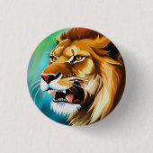 Roaring Lion Side Posed Portrait-57566 Button (Vorderseite)