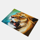 Roaring Lion Side Posed Portrait-57566 Fußmatte (Schrägansicht)