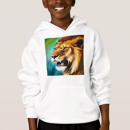 Roaring Lion Side Posed Portrait-57566 Hoodie (Vorderseite)