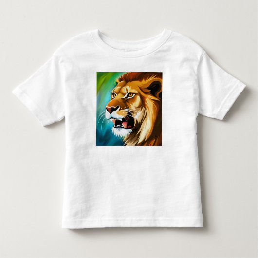 Roaring Lion Side Posed Portrait-57566 Kleinkind T-shirt (Vorderseite)