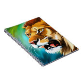 Roaring Lion Side Posed Portrait-57566 Notizblock (Rechte Seite)