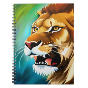 Roaring Lion Side Posed Portrait-57566 Notizblock